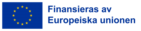 EU-logo med texten Finansieras av Europeiska unionen